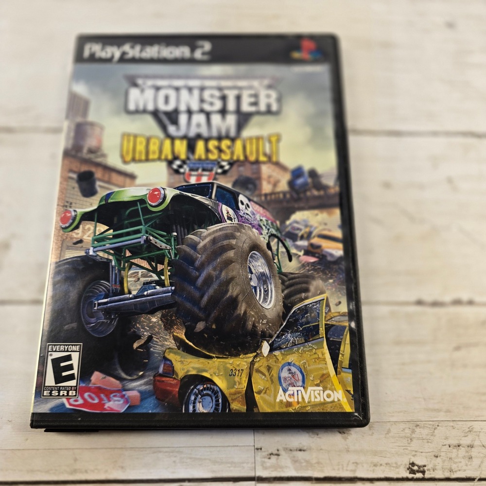 Monster Jam Urban Assault Sony PlayStation 2 PS2 Game Activision 2008 CIB